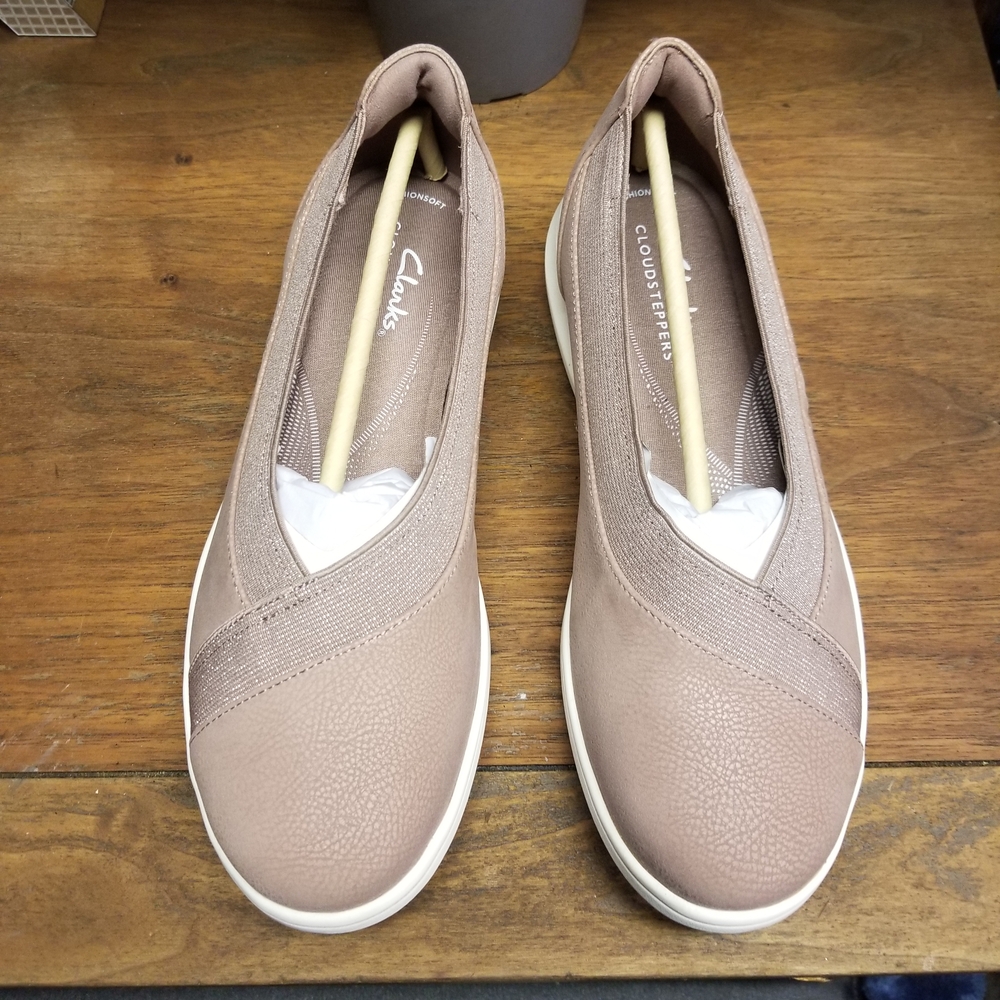 Clarks Women's Brown Slip-On Flats